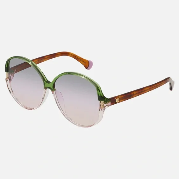 CAMILLA “Afternoons in Amalfi” fern/rose oversized oval 